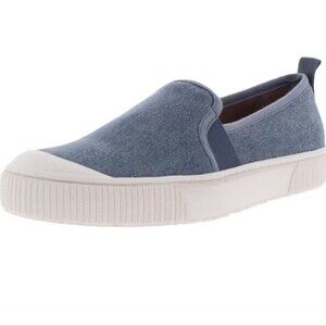 Zodiac Ciara Casual Slip On Sneakers Indigo Denim Chambray Size 8 Blue New